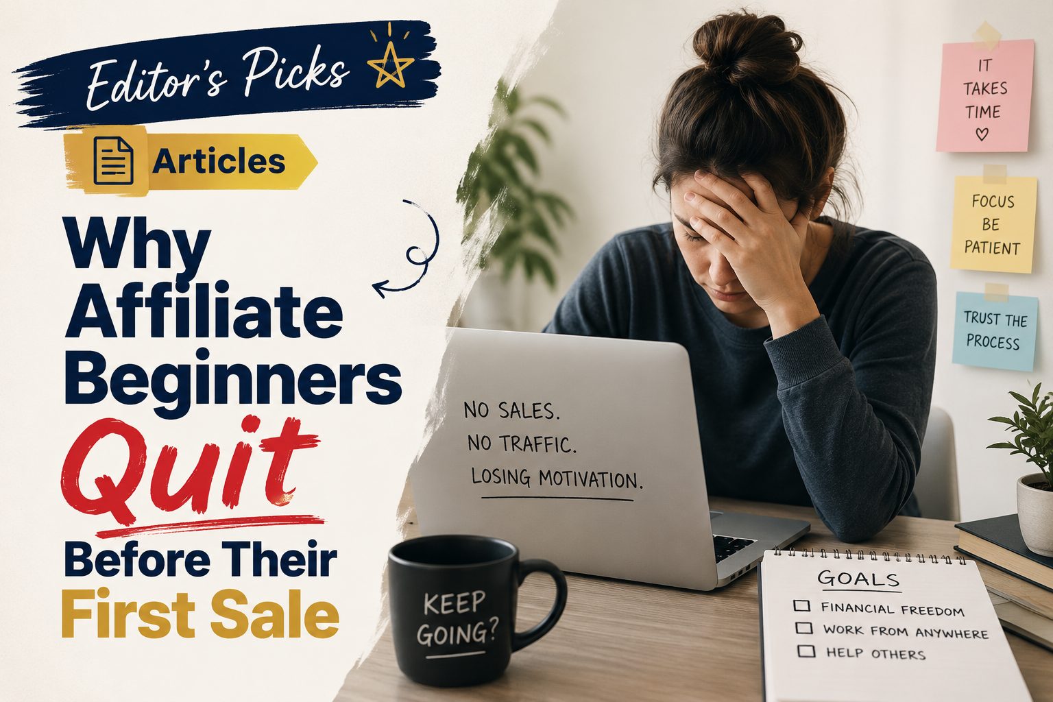 Editor’s Picks Articles Why Affiliate Beginners Quit Before Their First Sale